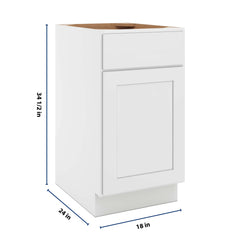 CNC Luxor Espresso 18" W Waste Basket Cabinet