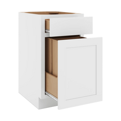 CNC Luxor Espresso 18" W Waste Basket Cabinet