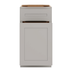 CNC Luxor 5-Piece Misty Grey 18" W Waste Basket Cabinet