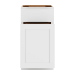 CNC Luxor Espresso 18" W Waste Basket Cabinet
