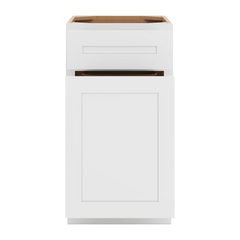 CNC Luxor 5-Piece White 18" W Waste Basket Cabinet