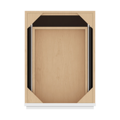 CNC Luxor Espresso 18" W Waste Basket Cabinet