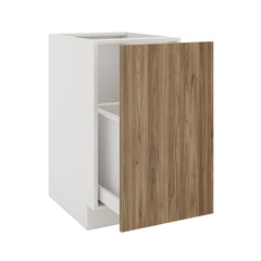 Modernform Cabinet Walnut 18" W X 34 1/2" H X 24" D Base Cabinet Waste Bin