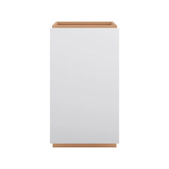 Modernform Cabinet Matte White 18" W X 34 1/2" H X 24" D Base Cabinet Waste Bin