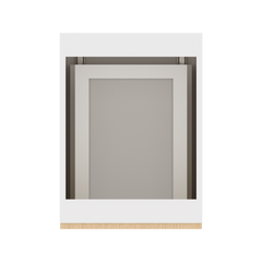 Modernform Cabinet Natural Oak 18" W X 34 1/2" H X 24" D Base Cabinet Waste Bin