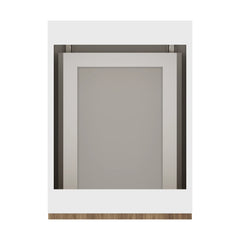 Modernform Cabinet Walnut 18" W X 34 1/2" H X 24" D Base Cabinet Waste Bin