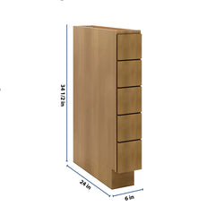 J&K Butterscotch B8 Spice Drawer Base - 6" W