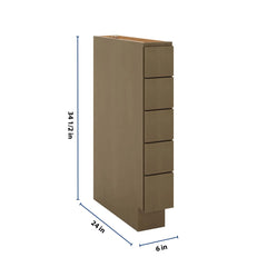 J&K Hazel H8 Spice Drawer Base - 6" W