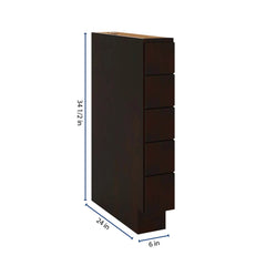 J&K Espresso K8 Spice Drawer Base - 6" W