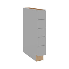 J&K Castle Grey S5 Spice Drawer Base - 6" W