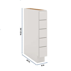 J&K Pure B5 Spice Drawer Base - 6" W