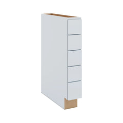 J&K White Shaker S8 Spice Drawer Base - 6" W
