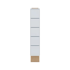 J&K White Shaker S8 Spice Drawer Base - 6" W