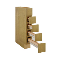 Modernform Cabinet Natural Shaker 06" W X 34 1/2" H X 24" D Base Drawer w/Spice Rack