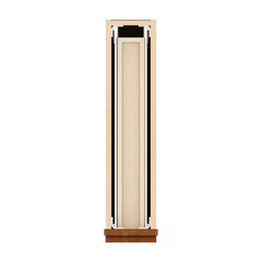 J&K Mocha Glazed K10 Spice Drawer Base - 6" W