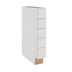 Modernform Cabinet White Shaker 06" W X 34 1/2" H X 24" D Base Drawer w/Spice Rack