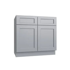 Kitchen Cabinet Distributors Brooklyn Gray Double Door Standard Base Cabinet - 33" W