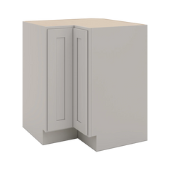 CNC Luxor 5-Piece Misty Grey 33" W Carousel Corner Base Cabinet