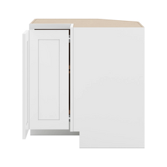 CNC Luxor White 36" W Lazy Susan Corner Base Cabinet