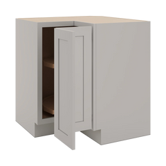 CNC Luxor Misty Grey 36" W Carousel Corner Base Cabinet