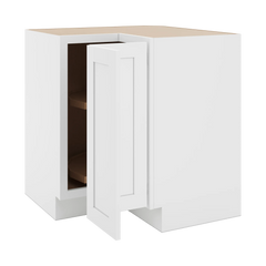 CNC Luxor White 36" W Carousel Corner Base Cabinet
