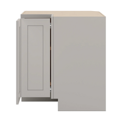 CNC Luxor Misty Grey 36" W Carousel Corner Base Cabinet