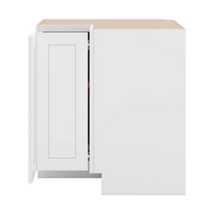 CNC Luxor White 36" W Carousel Corner Base Cabinet