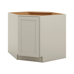 J&K Pebble B6 Base Corner Diagonal w/With Round Lazy-Susan Tray - 36"W