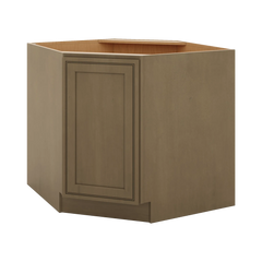 J&K Hazel H8 Base Corner Diagonal w/With Round Lazy-Susan Tray - 36"W