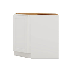 J&K Pure B5 Base Corner Diagonal w/With Round Lazy-Susan Tray - 36"W