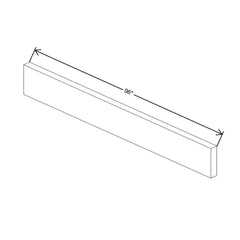 CNC Classic Milano Obsidian 3" W X 3/4" H Contemporary Crown Molding
