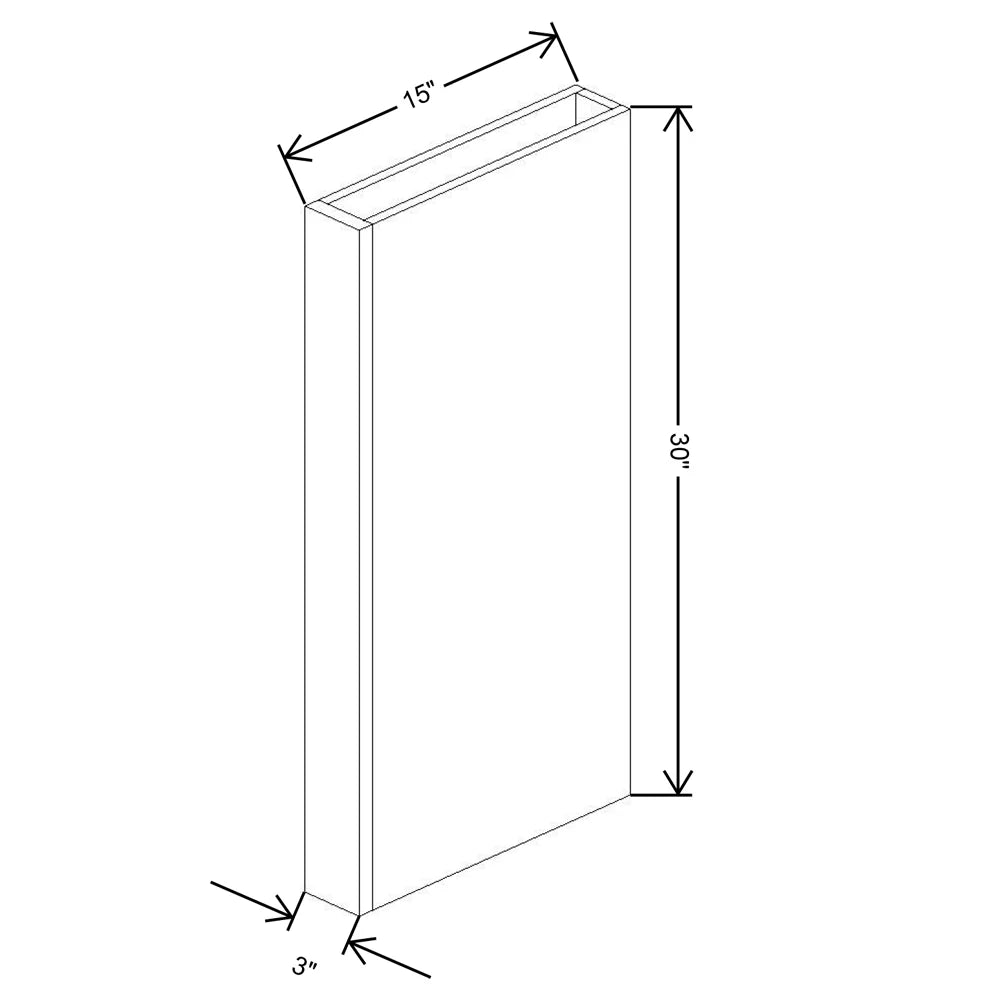 Fabuwood Allure Fusion Dove 30"H Columns