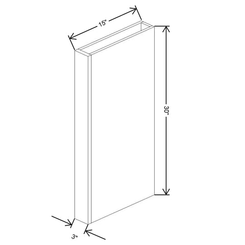 Fabuwood Allure Fusion Dove 30"H Columns