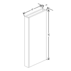 Fabuwood Ovela Catalina Ice Cream 1 3" W X 30" H X 13 7/8" D Wall Column