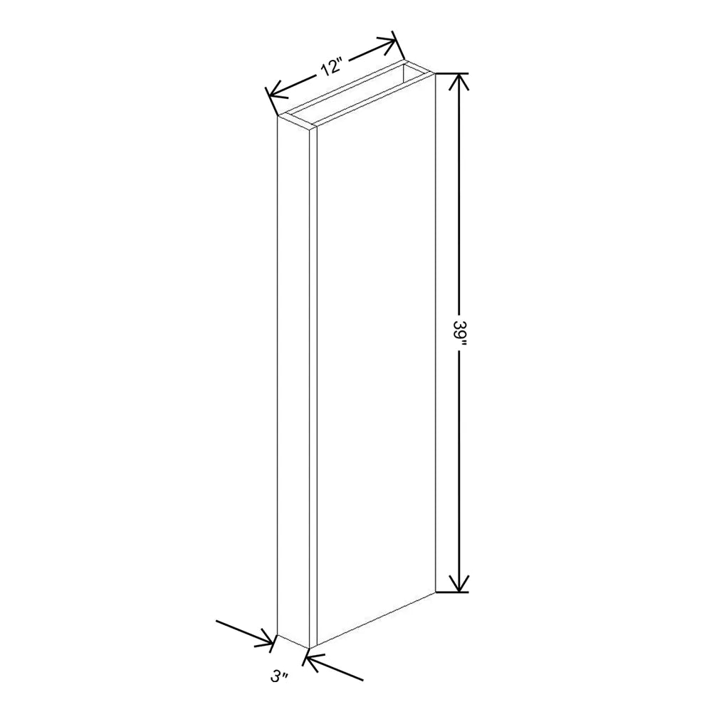 Fabuwood Allure Nexus Frost 3" W X 39" H X 12" D Column