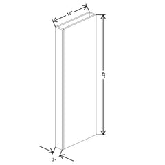 Fabuwood Allure Onyx Cobblestone  42"H Columns