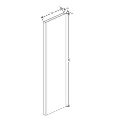 Fabuwood Illume Catalina Grigio Gloss Column Tall 90 - 3" x 25" x 90"