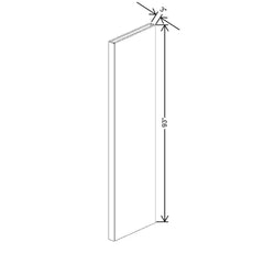 Fabuwood Ovela Catalina Carbone Matte 3" W x 93" H x 24" D Tall Column