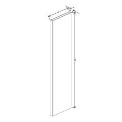 Fabuwood Ovela Catalina Frappe 1 3" W X 96" H X 24" D Tall Column