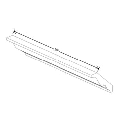 Fabuwood Allure Luna Orchid Purple 96" W X 3 3/8" H X 2 1/2" D Large Crown Molding