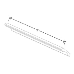 Fabuwood Allure Galaxy Nickel 96"W Large Cove Crown Molding   {Allure & Wel. Ivory only}
