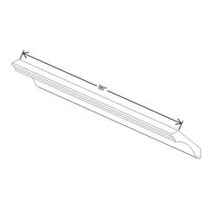 Fabuwood Allure Echo Pistachio Green 96" W X 5 1/2" H X 5 1/2" D X- Large Cove Crown Molding