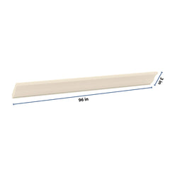 J&K Pearl Glazed H9 96" W 10-4 1/4 Crown Molding
