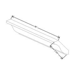 J&K Almond S2 96" W Large Crown Molding