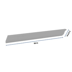 J&K Castle Grey S5 96" W Large Crown Molding