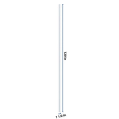 J&K White Shaker S8 Tall Filler 1 1/2" W x 120" H