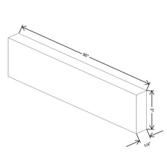 J&K Mahogany J5 Tall Filler 3" W x 120" H