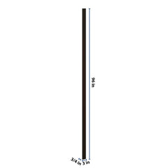 J&K Espresso K8 Tall Filler 3" W x 120" H