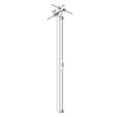 J&K Almond S2 Tall Filler 4" W x 120" H