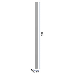 J&K Castle Grey S5 Tall Filler 6" W x 120" H